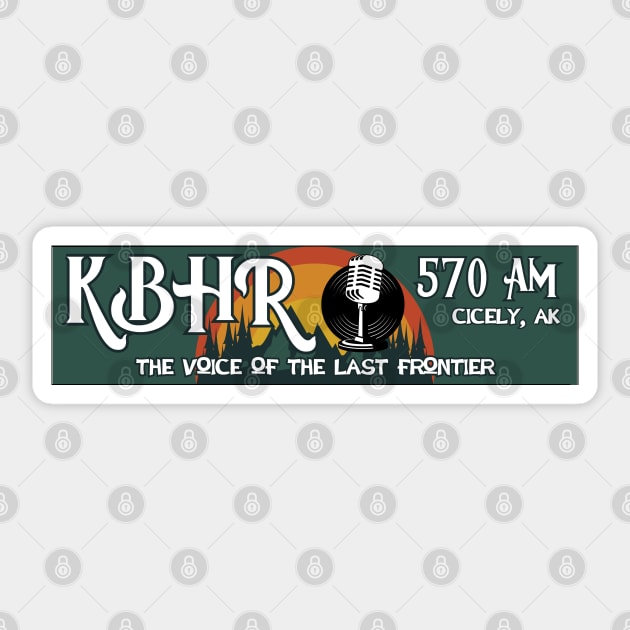 KBHR Green Bumper Sticker Sticker by Ironymaiden 